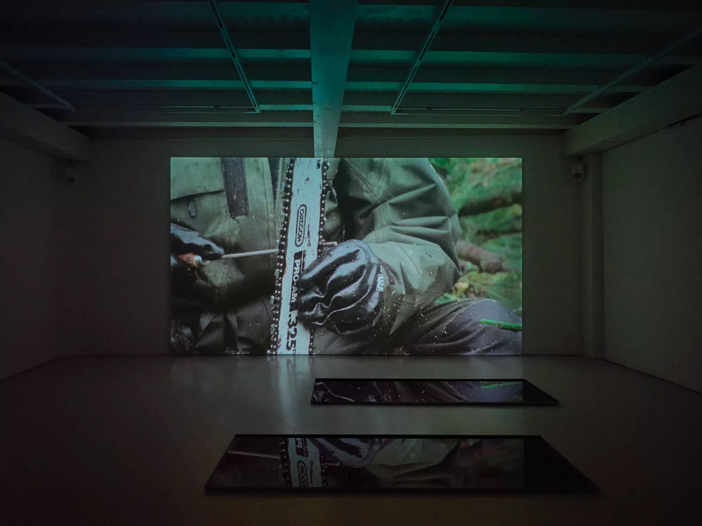 Vue de l'exposition de Sabrina Fernandez Casas, "Laissez-nous brûler tout ce qu'il reste" à la Ferme de la Chapelle. Photo Nicolas Delaroche Studio